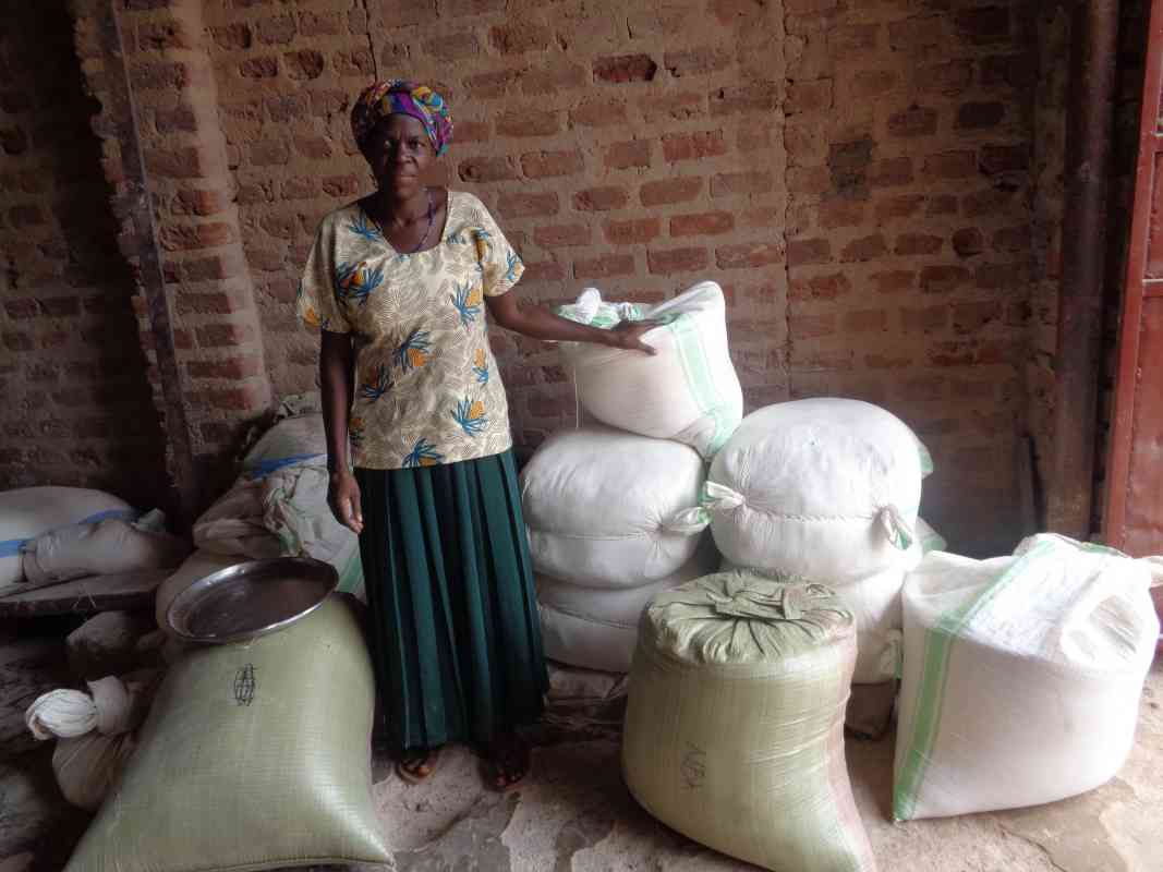 Judith with her sacks of grain